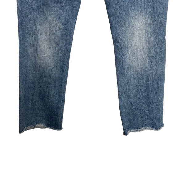 Driftwood Candace Cropped Distressed Raw Hem Jeans - Picture 6 of 7